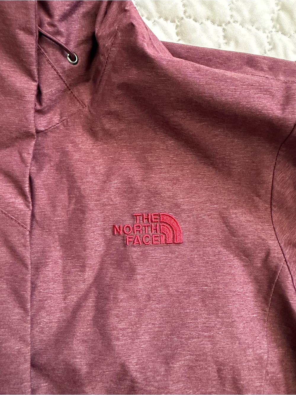The North Face Women’s Hooded Rain Jacket — Maroon - Picture 2 of 12